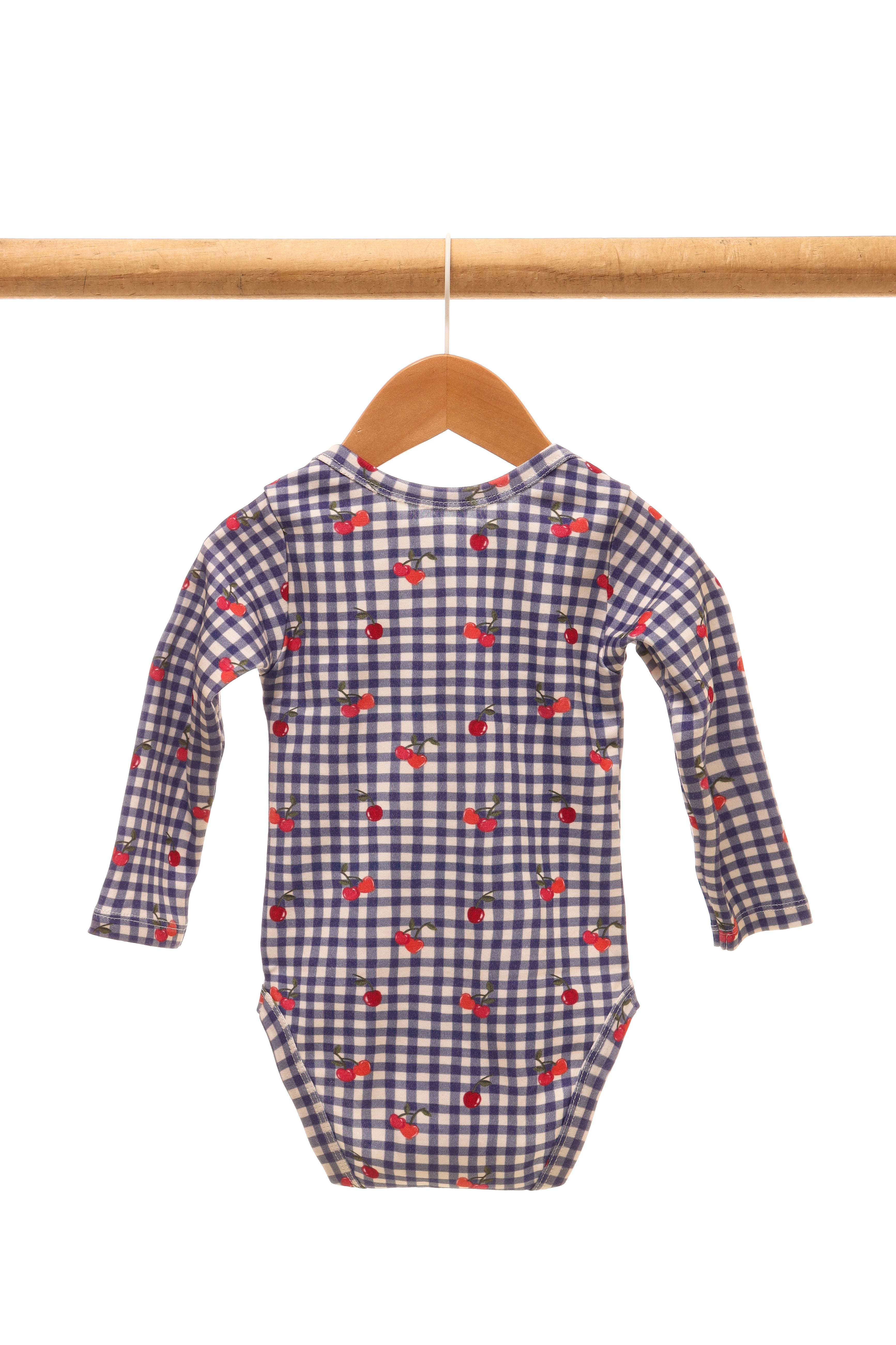 Romper met Gingham Cherries