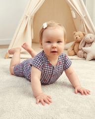 Korte romper met Gingham Cherries
