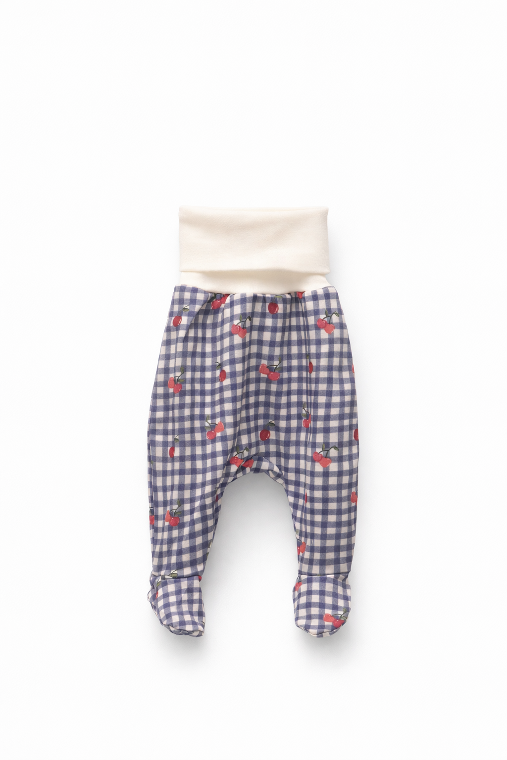 checkered-cherries-monster-footed-pants